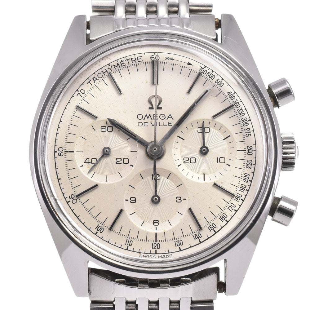 OMEGA De Ville 145.018 vintage Cal.861 chronograph Silver Dial