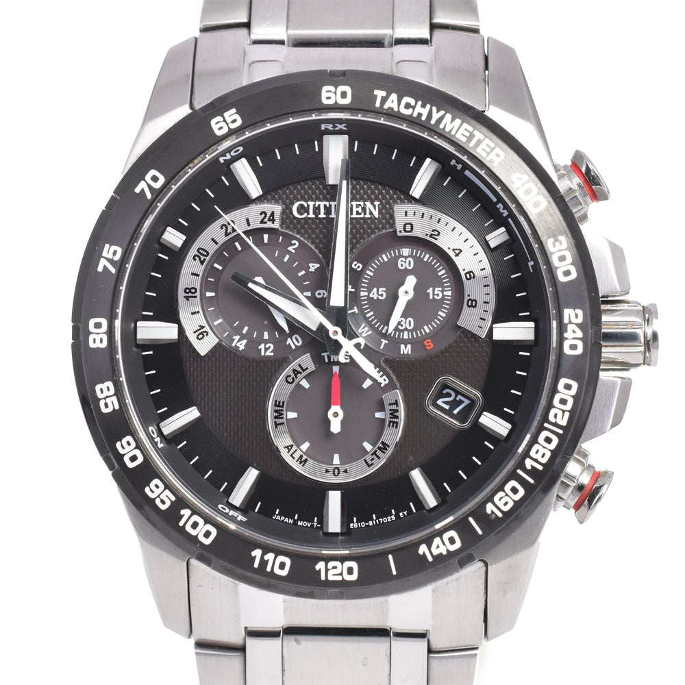 with paper CITIZEN Atessa E610-S104831 Eco Drive black Dial Radio