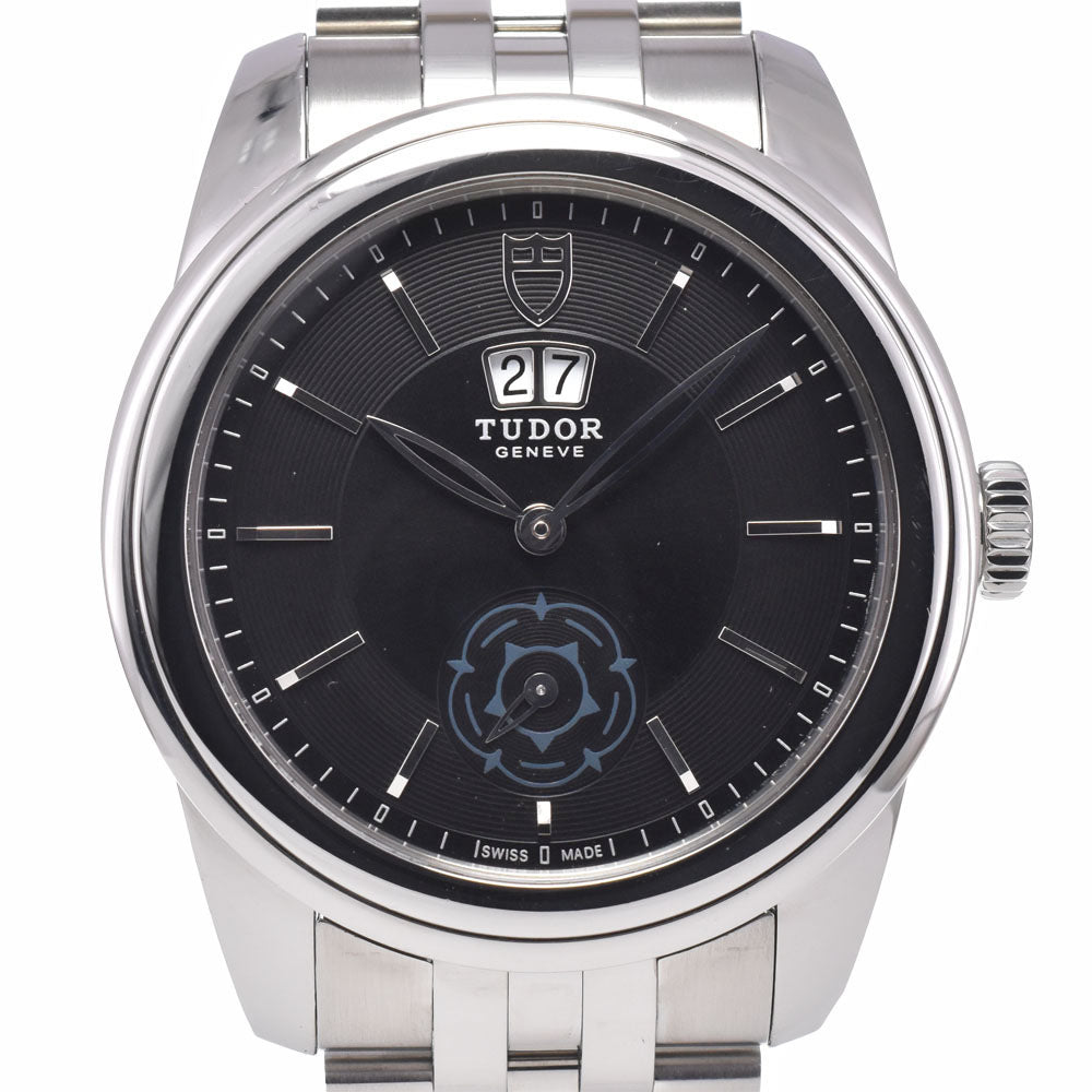 チュードル TUDOR 57000 グラマー ダブルデイト 自動巻き メンズ 保証書付き_944540 with paper TUDOR Glamour 57000 Double date black Dial Automatic