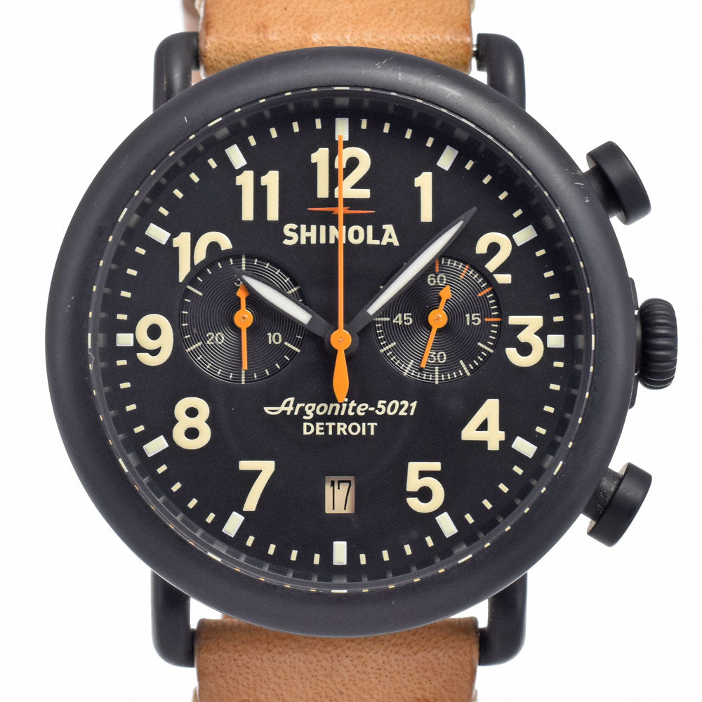 with paper SHINOLA S01 00096 black Dial Quartz Men's Watch J