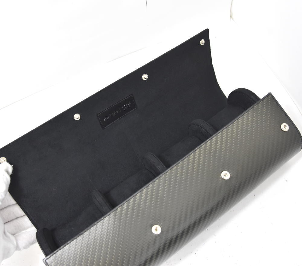 hide k 1896 Soft carbon watch carrying case / for 4 pieces PK-HK-011 Boy's
 Watch F#116718
