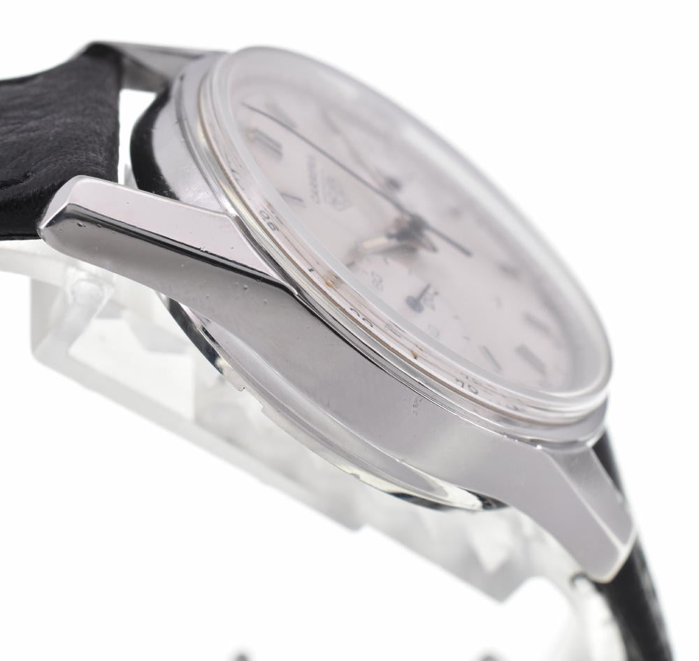 Heuer Carrera Chronograph 7753 vintage Silver Dial Hand Winding Men's
 Watch Z#125805