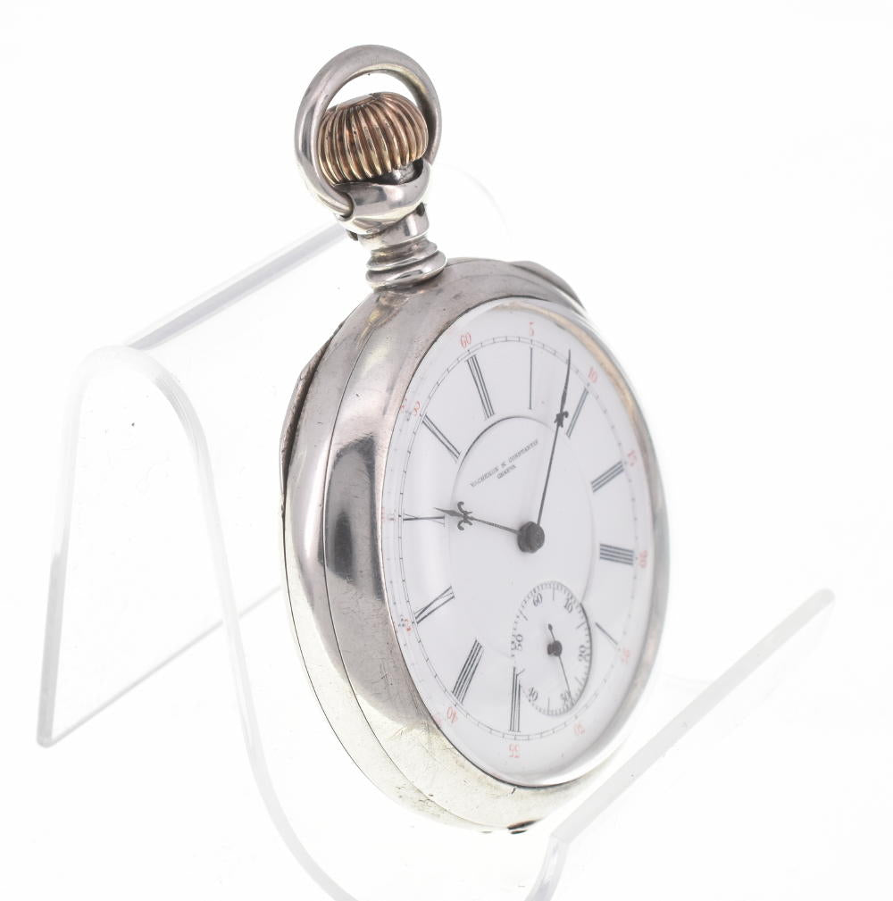 VACHERON CONSTANTIN 7141 SV925 white Dial Hand Winding Men's
 Pocket watch Z#125806