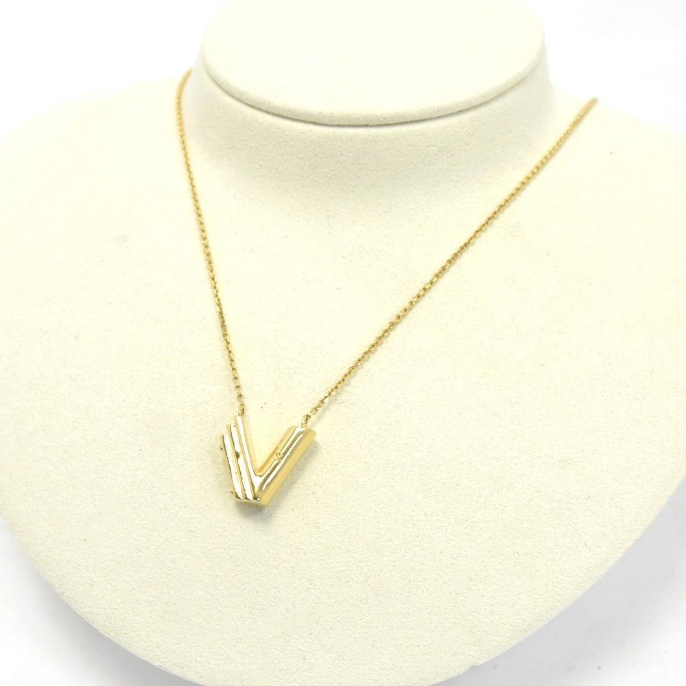 LOUIS VUITTON LV&ME V Necklace M61077 Gold plated Ladies
 jewelry S#133650