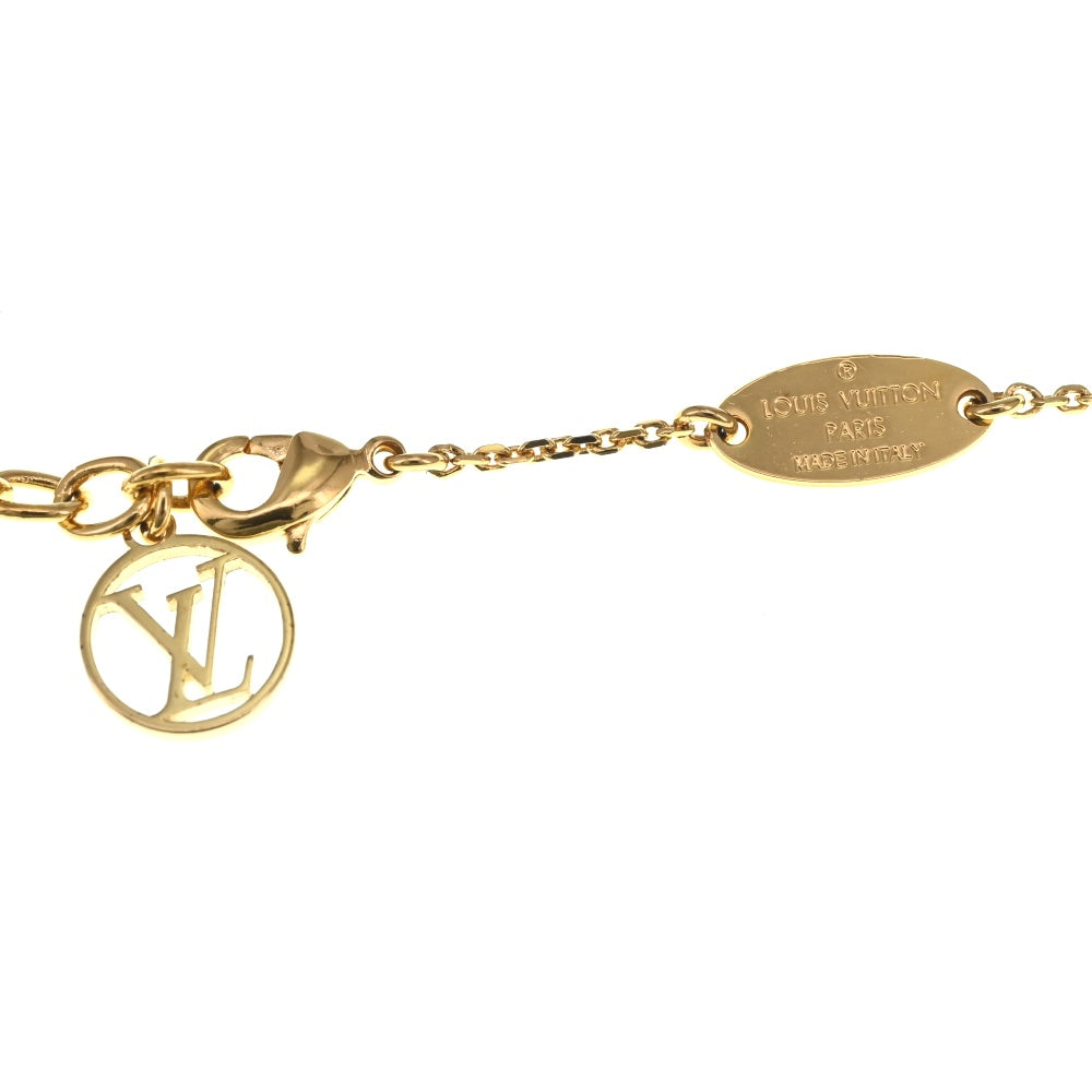 LOUIS VUITTON LV&ME V Necklace M61077 Gold plated Ladies
 jewelry S#133650