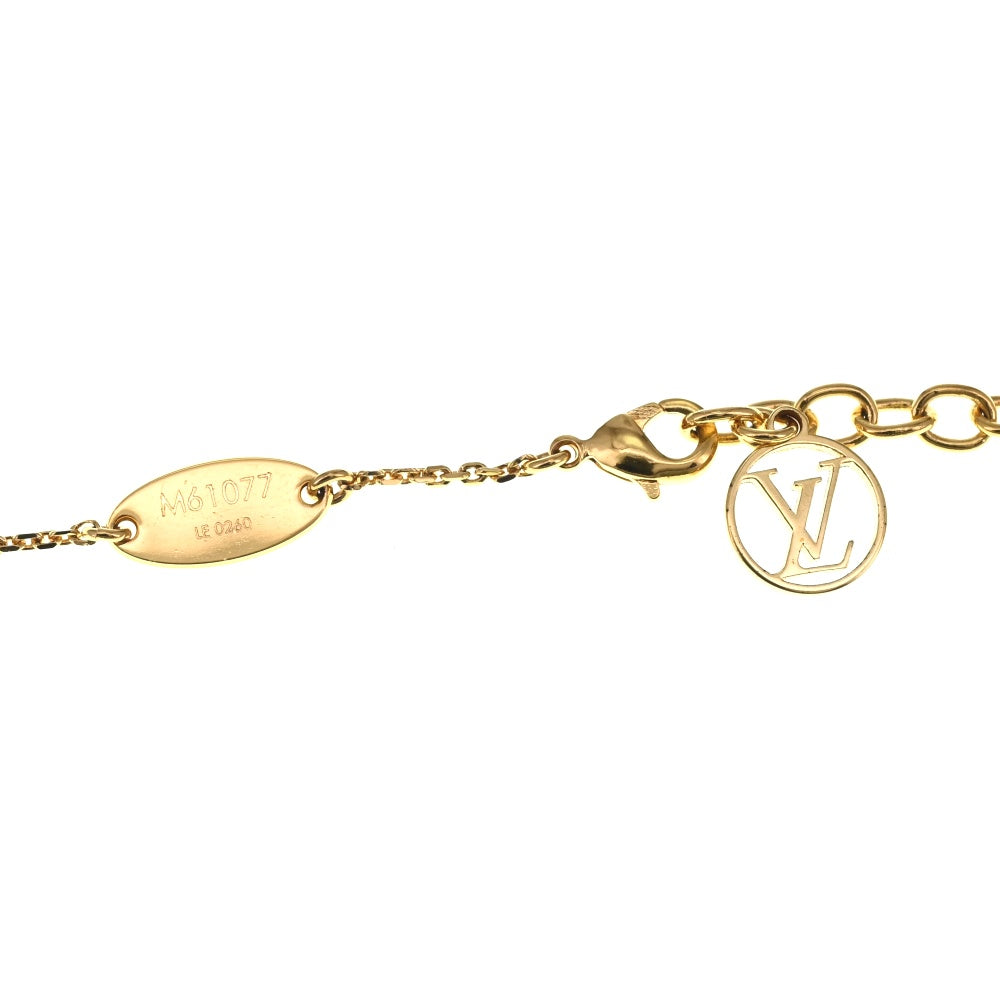 LOUIS VUITTON LV&ME V Necklace M61077 Gold plated Ladies
 jewelry S#133650