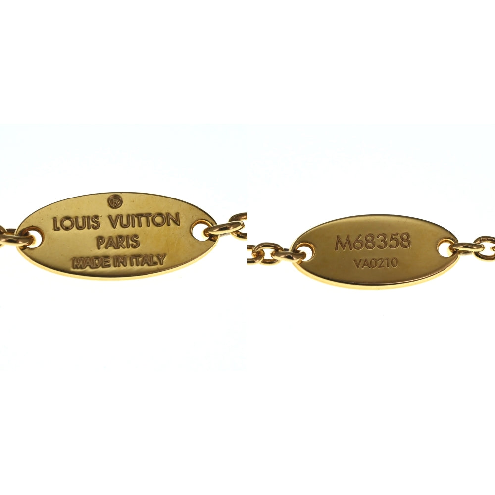 LOUIS VUITTON M68358 Necklace Collier Essential V Pearl Ladies
 jewelry S#133651