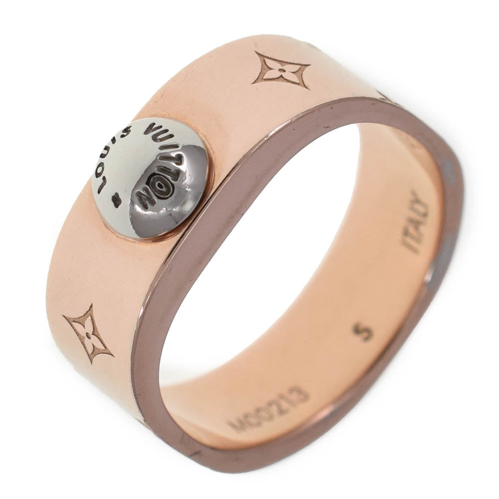 LOUIS VUITTON nanogram ring M00213 Size 50/JP10 Metal Ladies
 jewelry S#133654