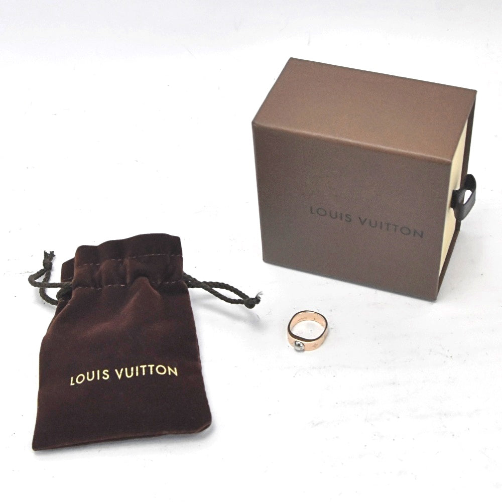 LOUIS VUITTON nanogram ring M00213 Size 50/JP10 Metal Ladies
 jewelry S#133654