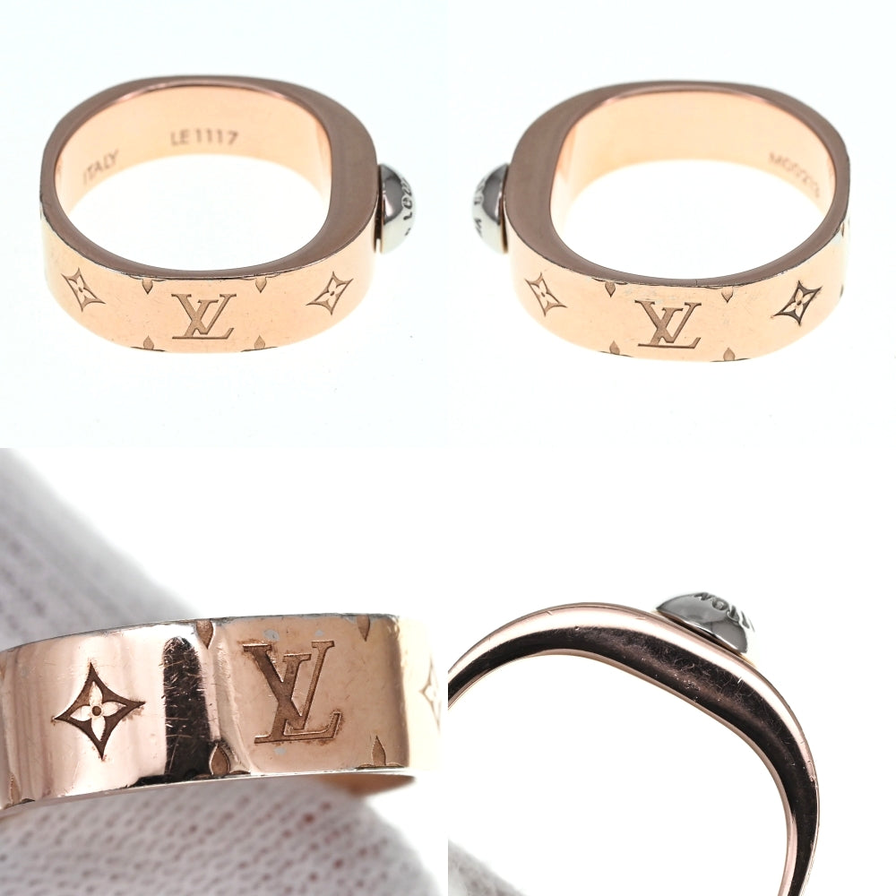 LOUIS VUITTON nanogram ring M00213 Size 50/JP10 Metal Ladies
 jewelry S#133654