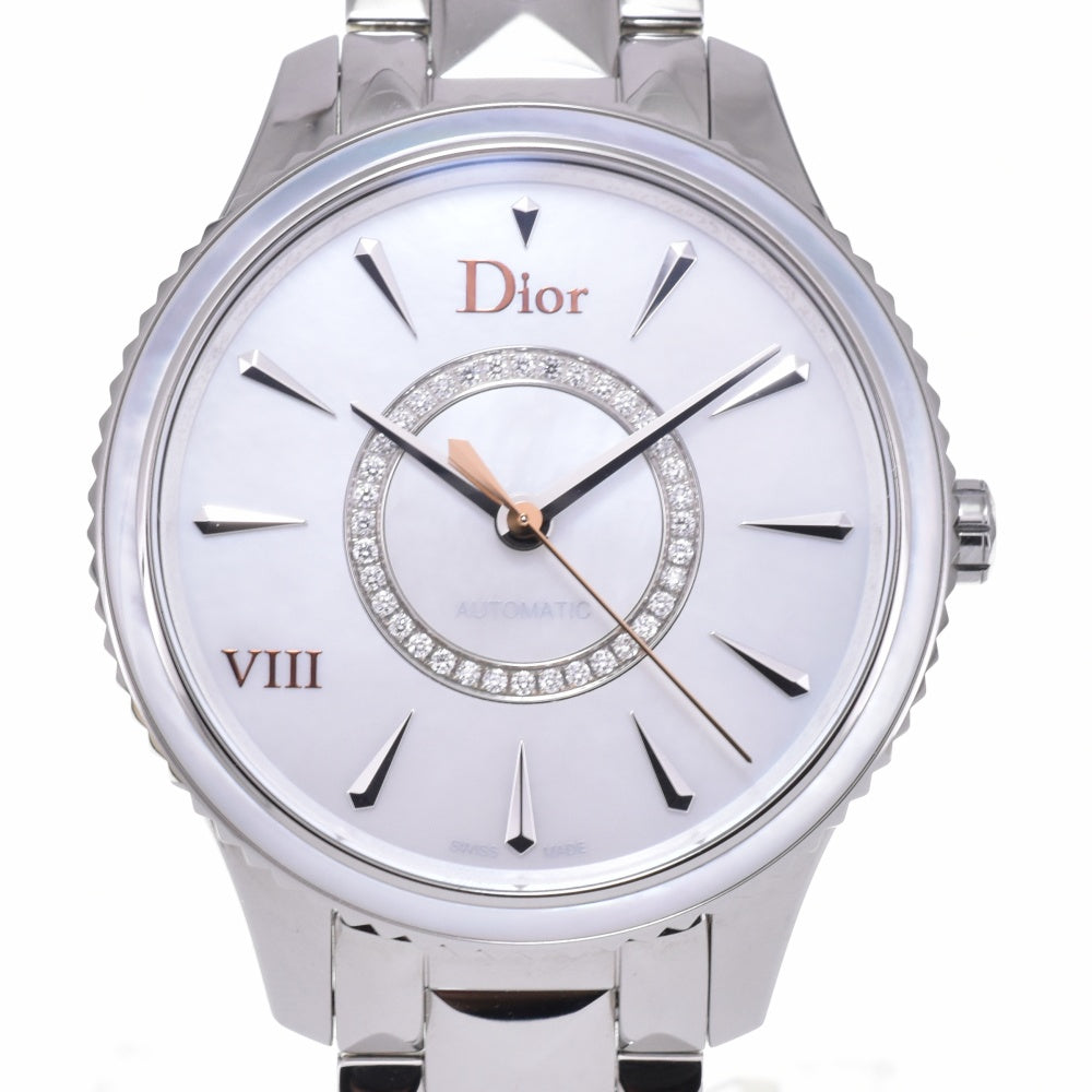 with paper Dior VIII CD153512M001 diamond White shell Dial Automatic Ladies
 Watch N#143204