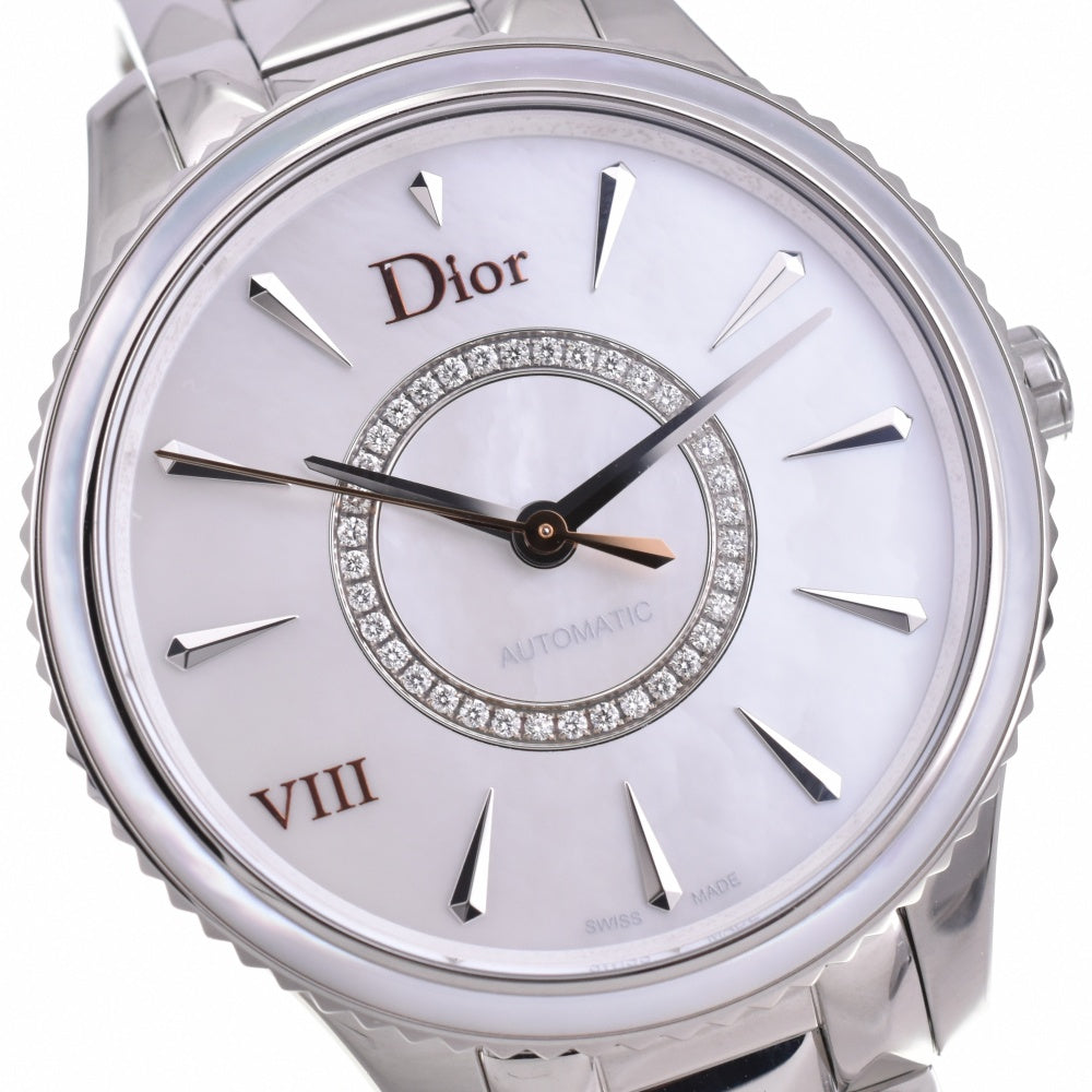 with paper Dior VIII CD153512M001 diamond White shell Dial Automatic Ladies
 Watch N#143204