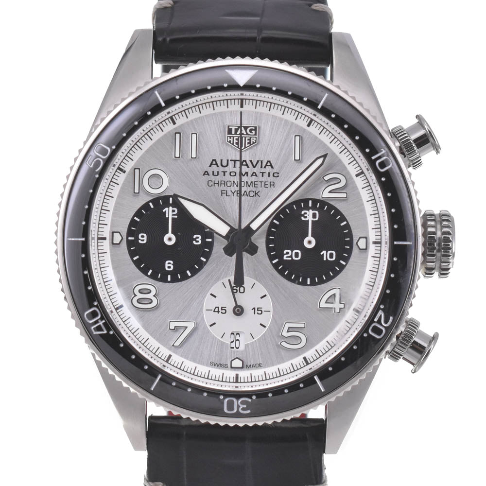 with paper TAG HEUER Otavia CBE511B.FC8279 60th Anniversary Flyback Chronograph Silver / Black Dial Automatic Men's
 Watch L#134394