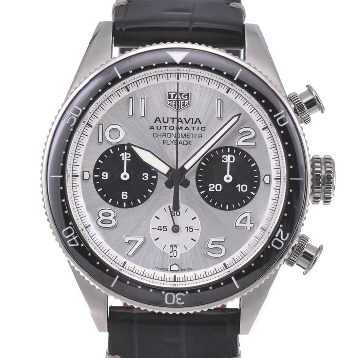 with paper TAG HEUER Otavia CBE511B.FC8279 60th Anniversary Flyback Chronograph Silver / Black Dial Automatic Men's
 Watch L#134394