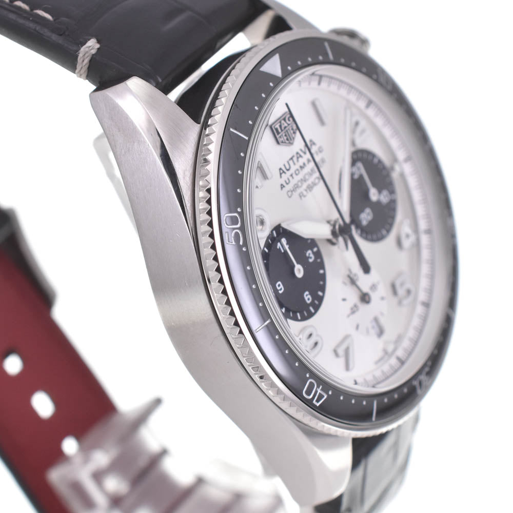 with paper TAG HEUER Otavia CBE511B.FC8279 60th Anniversary Flyback Chronograph Silver / Black Dial Automatic Men's
 Watch L#134394