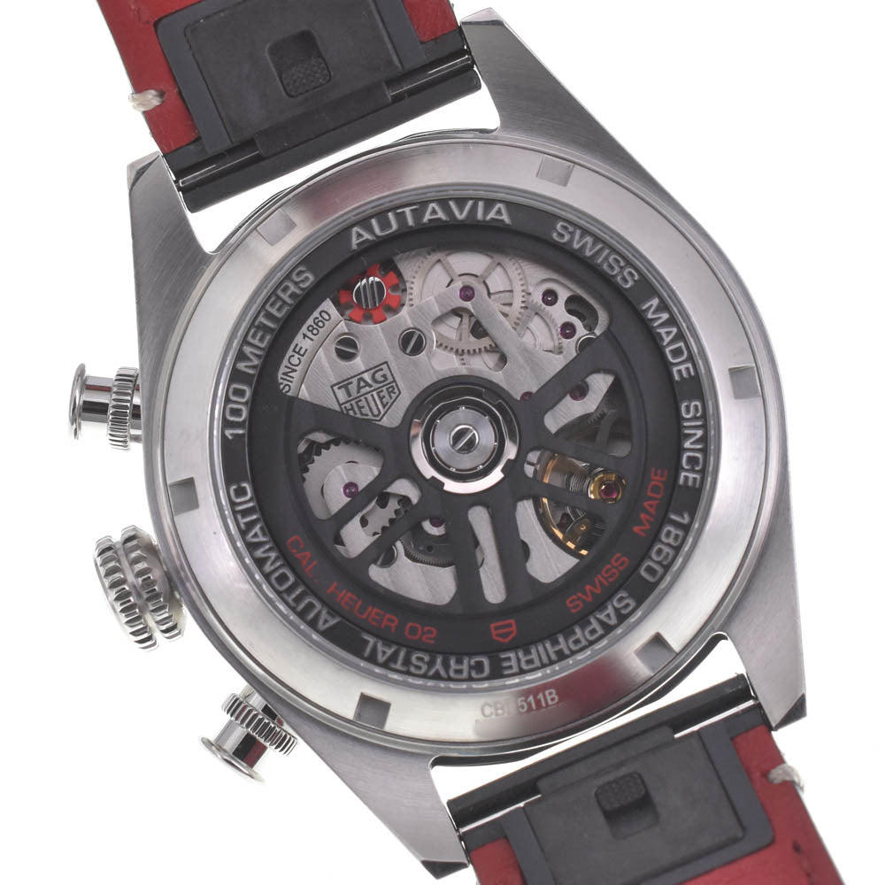 with paper TAG HEUER Otavia CBE511B.FC8279 60th Anniversary Flyback Chronograph Silver / Black Dial Automatic Men's
 Watch L#134394