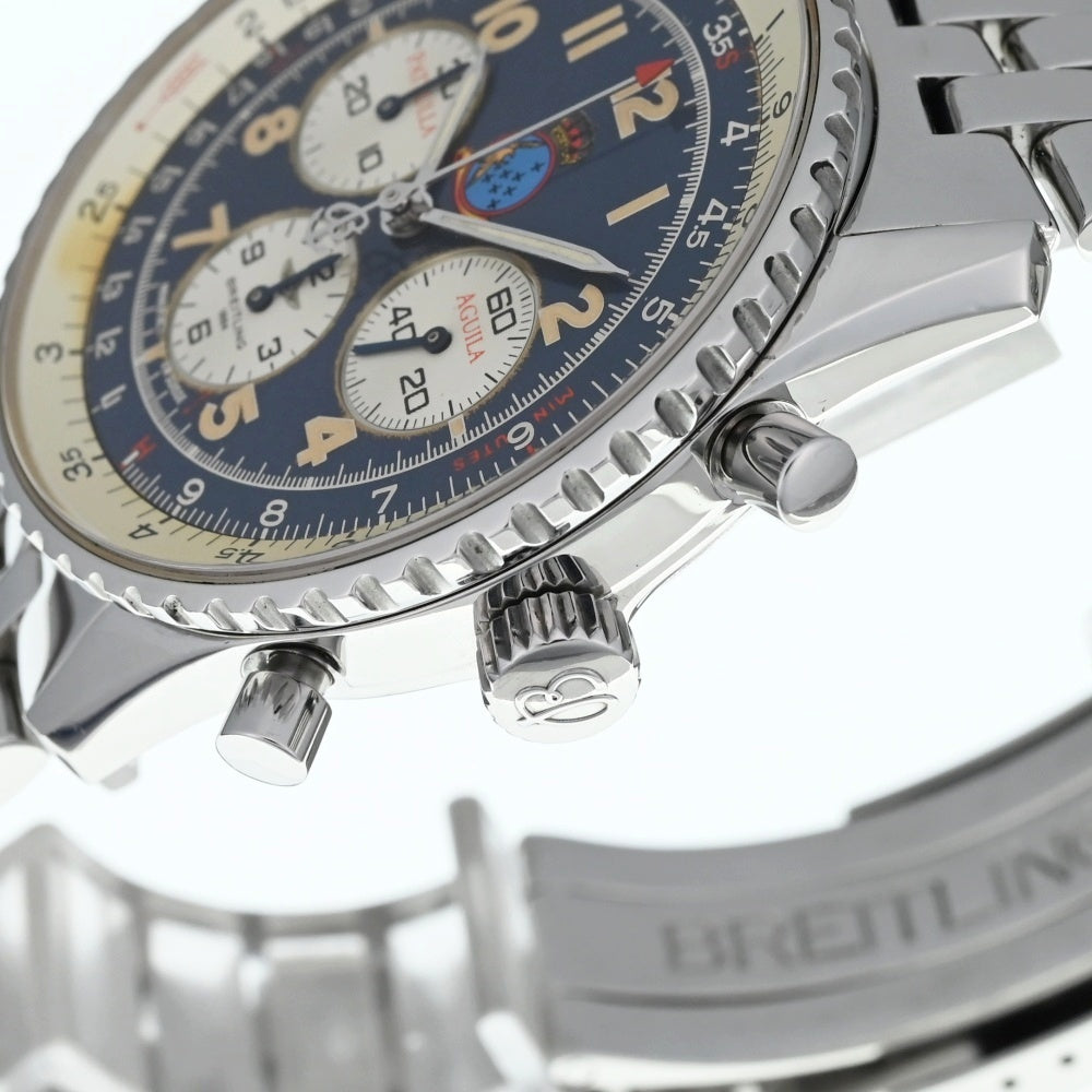 BREITLING Navitimer 92 A30022 Patrura Aguilar Limited to 1000 pieces blue Dial Automatic Men's
 Watch Z#134688