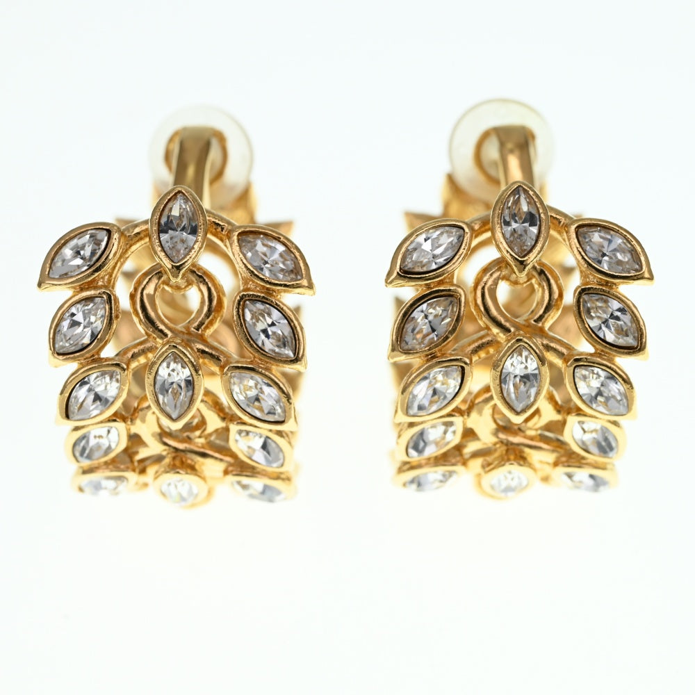 CHANEL Earrings Gold Plated Color Stone Ladies
 jewelry S#134813