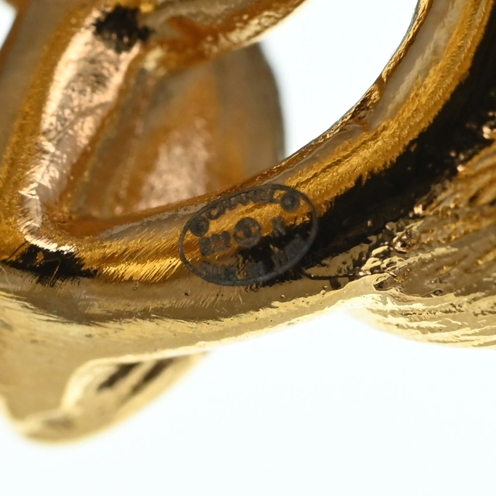 CHANEL Earrings Gold Plated Color Stone Ladies
 jewelry S#134813