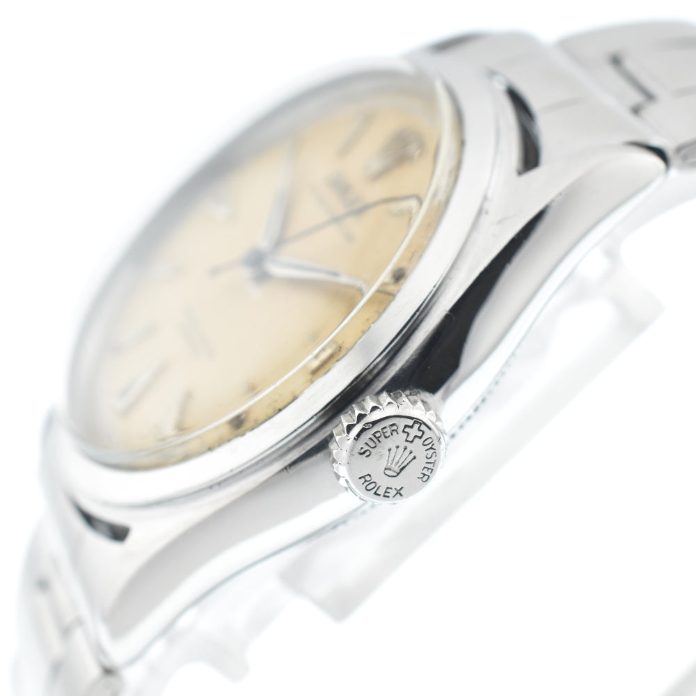 ROLEX Oyster perpetual 6106 vintage Silver Dial Automatic Men's
 Watch □#135305