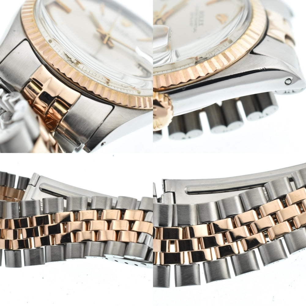 ROLEX Oyster Perpetual DATEJUST Ref.1601 vintage Stainless Steel/PG Cal.1570 Silver Dial Automatic Men's
 Watch Z#135498