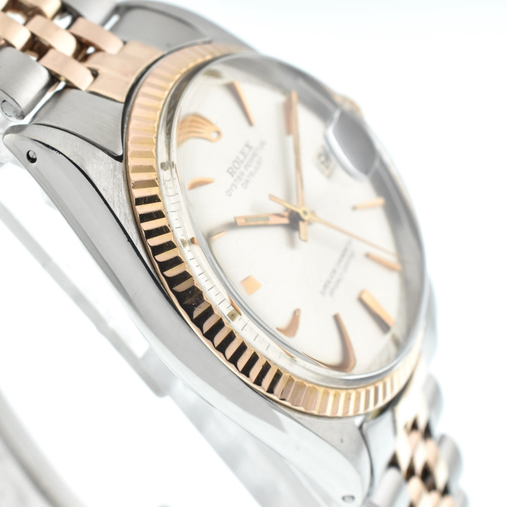 ROLEX Oyster Perpetual DATEJUST Ref.1601 vintage Stainless Steel/PG Cal.1570 Silver Dial Automatic Men's
 Watch Z#135498