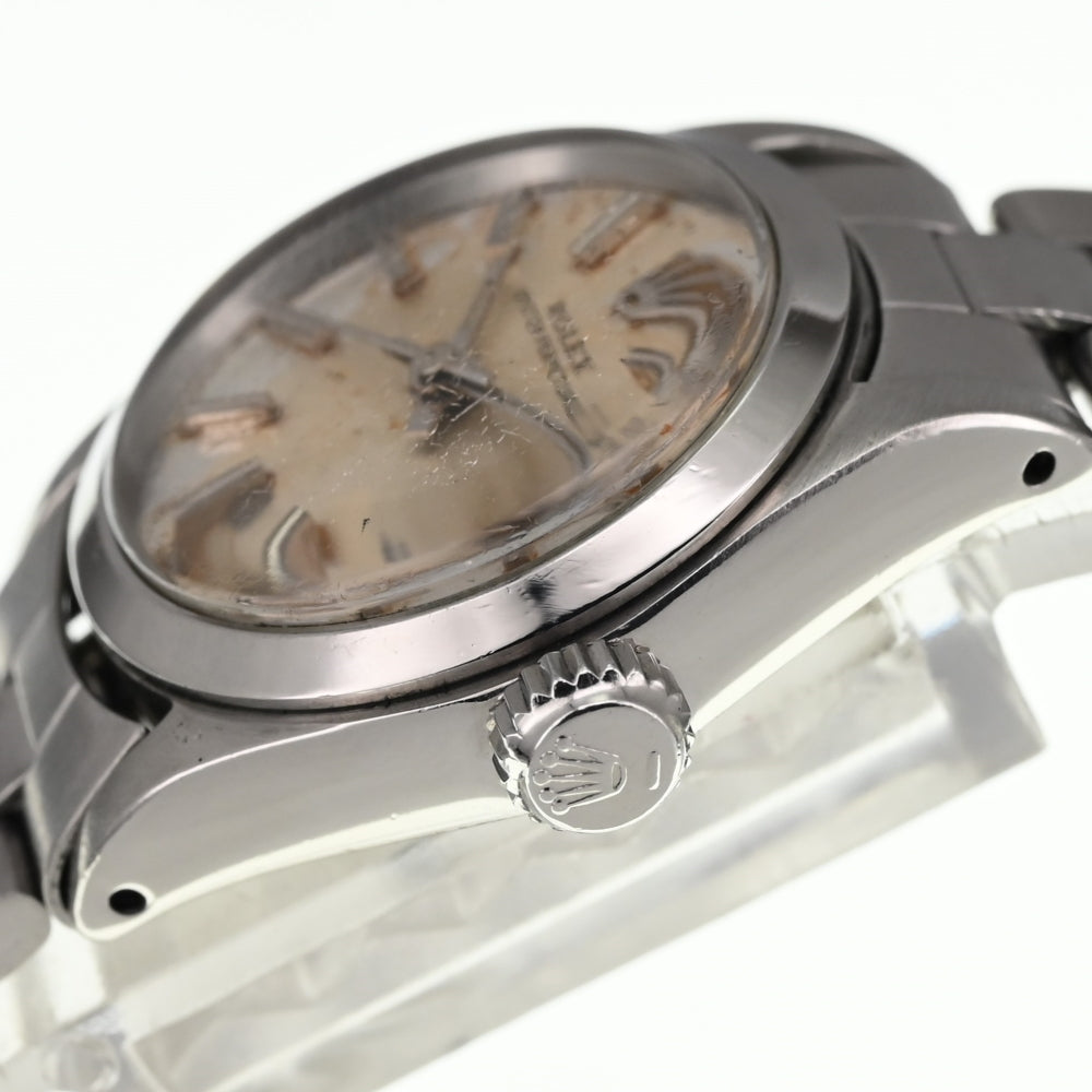 ROLEX Oyster perpetual 6618 vintage Cal.1161 Silver Dial Automatic Ladies
 Watch □#135662