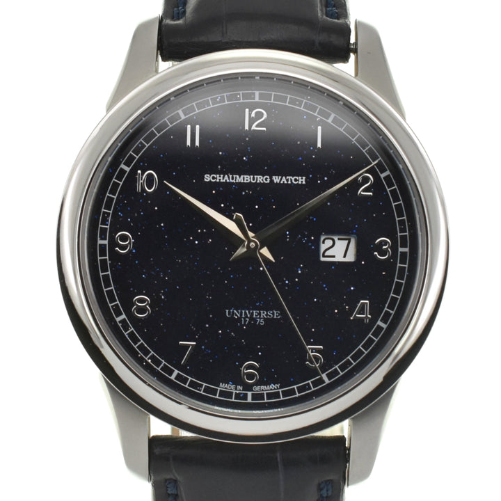 SCHAUBURG WATCH Lindbergh & Benson PANORAMA-GDSTN Limited to 75 pieces worldwide Dark Blue (Goldstone) Dial Automatic Men's
 Watch Z#135696