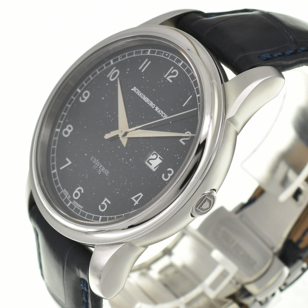 SCHAUBURG WATCH Lindbergh & Benson PANORAMA-GDSTN Limited to 75 pieces worldwide Dark Blue (Goldstone) Dial Automatic Men's
 Watch Z#135696