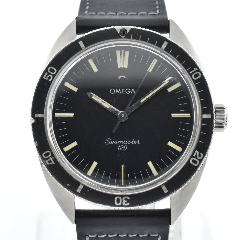 OMEGA Seamaster 120 Ref.135.027 vintage Cal.601 black Dial Hand Winding Men's
 Watch Z#135831