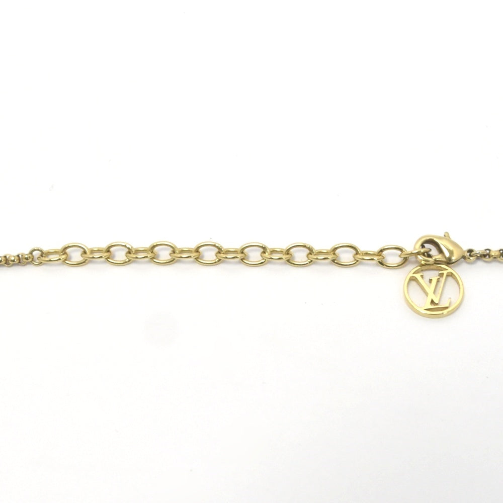 LOUIS VUITTON Corrie Louise by Night Necklace M00759 Gold plated Ladies
 jewelry S#136060
