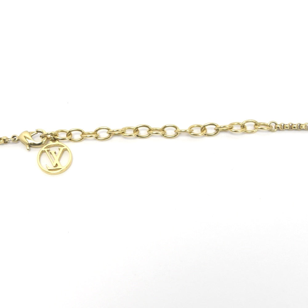 LOUIS VUITTON Corrie Louise by Night Necklace M00759 Gold plated Ladies
 jewelry S#136060
