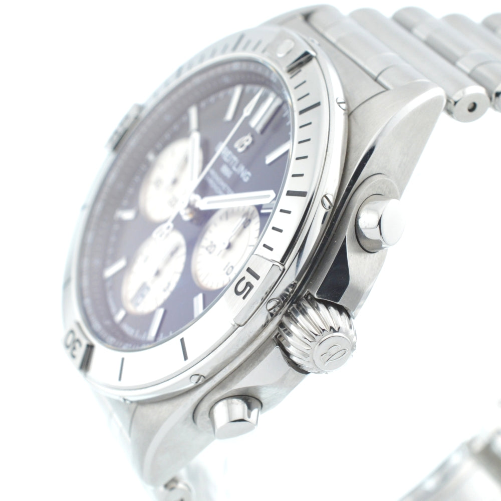 BREITLING Chronomat B01 42 AB0134 Japan edition Black / Silver Dial Automatic Men's
 Watch □#136133