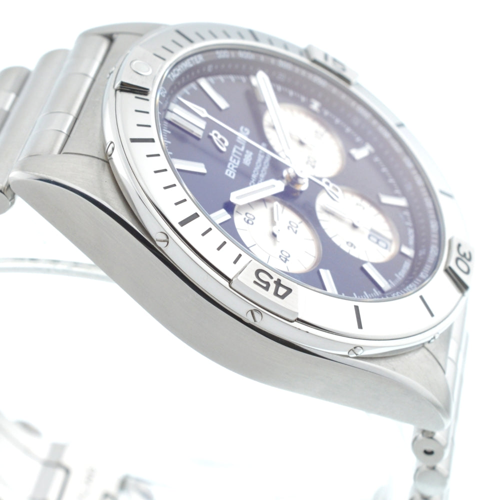 BREITLING Chronomat B01 42 AB0134 Japan edition Black / Silver Dial Automatic Men's
 Watch □#136133