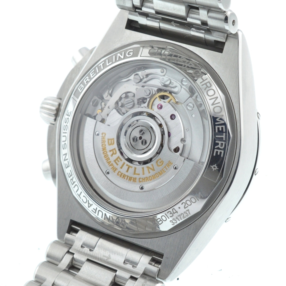 BREITLING Chronomat B01 42 AB0134 Japan edition Black / Silver Dial Automatic Men's
 Watch □#136133