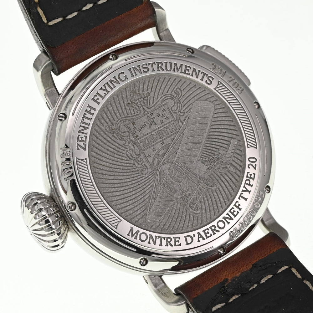 ZENITH Zenith Pilot Aeronef Type 20 GMT 03.2430.693/21.C723 black Dial Automatic Men's
 Watch □#136177