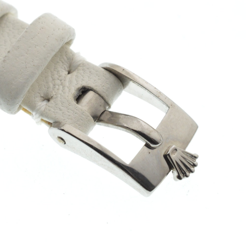 with paper ROLEX chameleon almond Ref.2000 vintage K18WG/Leather Cal.1400 Silver Dial Hand Winding Ladies
 Watch L#136242