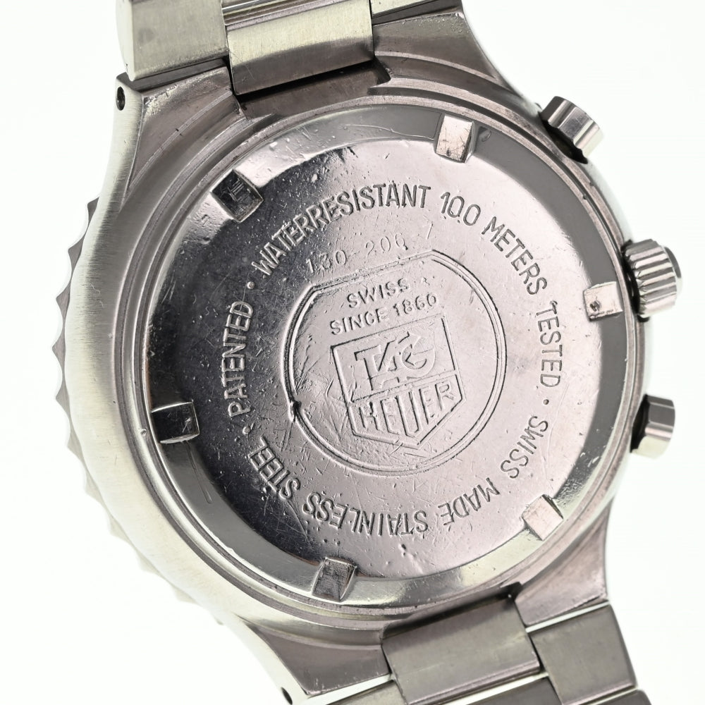 TAG HEUER pilot 130-206-Z vintage Chronograph Date black Dial Automatic Men's
 Watch □#136309