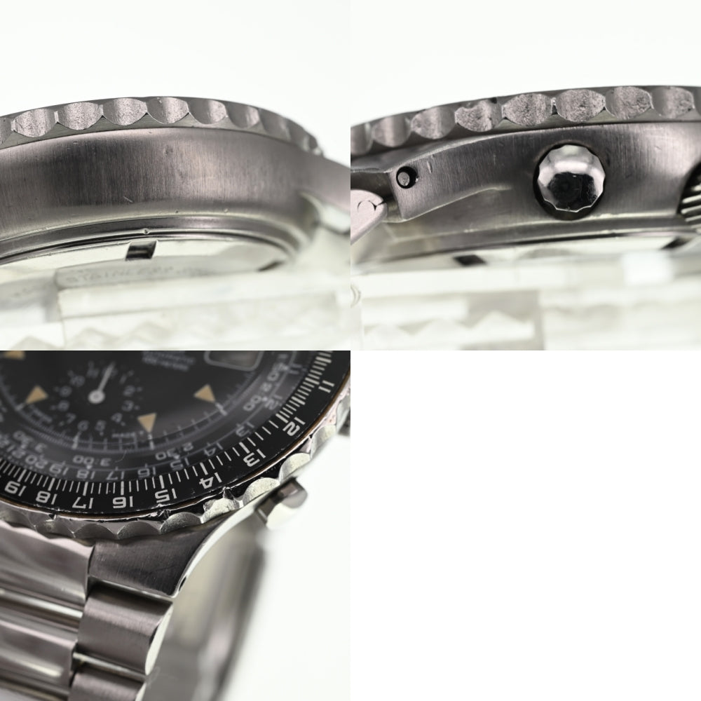 TAG HEUER pilot 130-206-Z vintage Chronograph Date black Dial Automatic Men's
 Watch □#136309