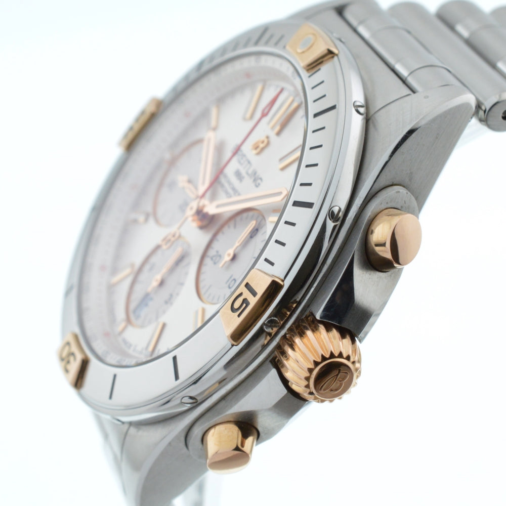 with paper BREITLING Chronomat B01 42 IB0134 Date Silver Dial Automatic Men's
 Watch □#136421