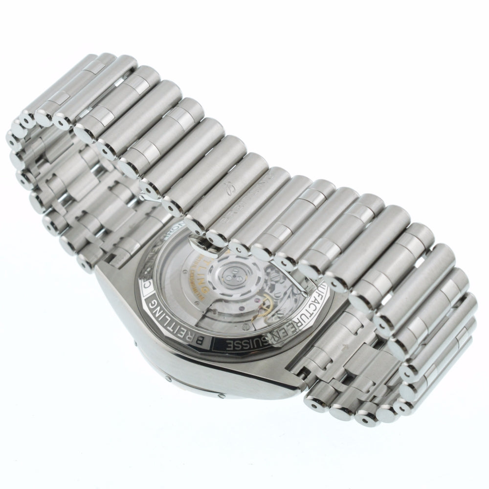 with paper BREITLING Chronomat B01 42 IB0134 Date Silver Dial Automatic Men's
 Watch □#136421
