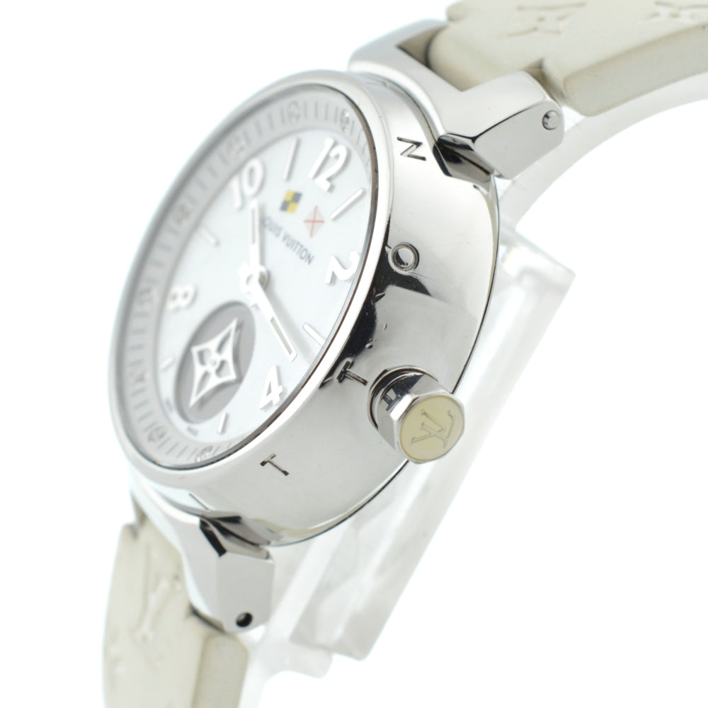 LOUIS VUITTON Lovely cup Q12M0 12P diamond White shell Dial Quartz Ladies
 Watch □#136430