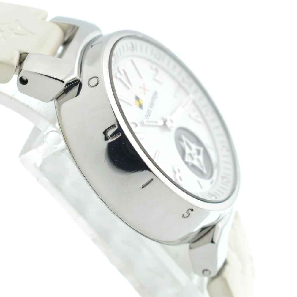 LOUIS VUITTON Lovely cup Q12M0 12P diamond White shell Dial Quartz Ladies
 Watch □#136430