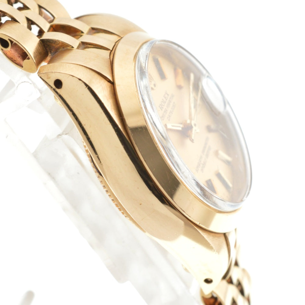 ROLEX Oyster Perpetual Date 6916 K18YG Cal.2030 gold Dial Automatic Ladies
 Watch Z#136632