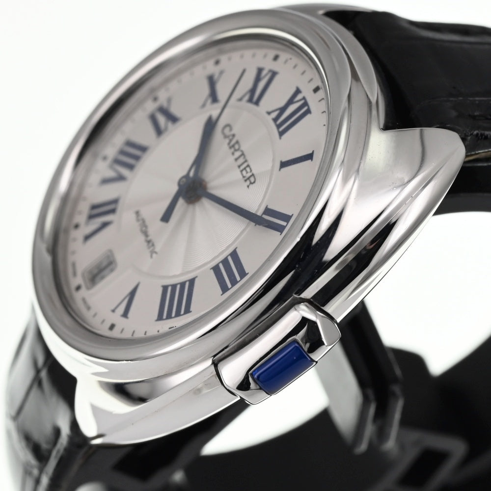 CARTIER Clé de Cartier 1.4" WSCL0017 Date Silver Dial Automatic Unisex
 Watch □#136696