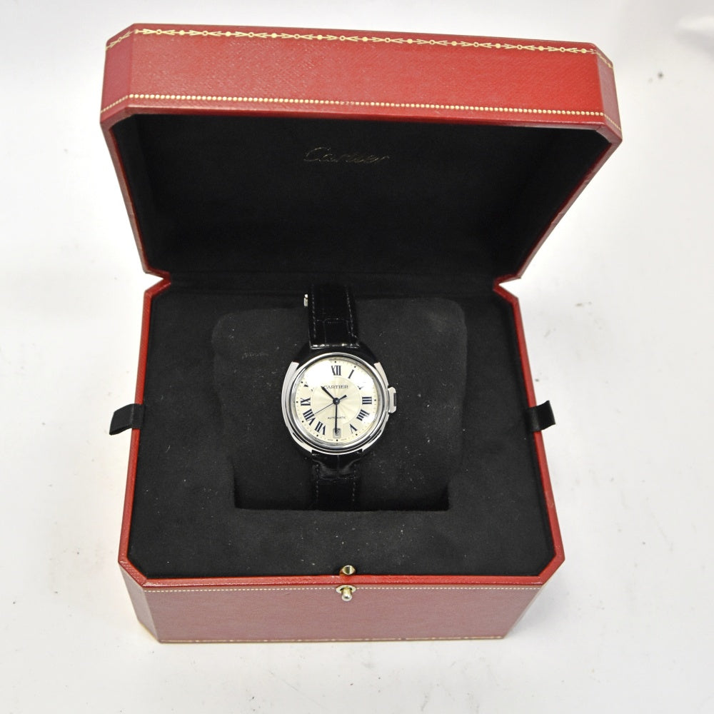 CARTIER Clé de Cartier 1.4" WSCL0017 Date Silver Dial Automatic Unisex
 Watch □#136696