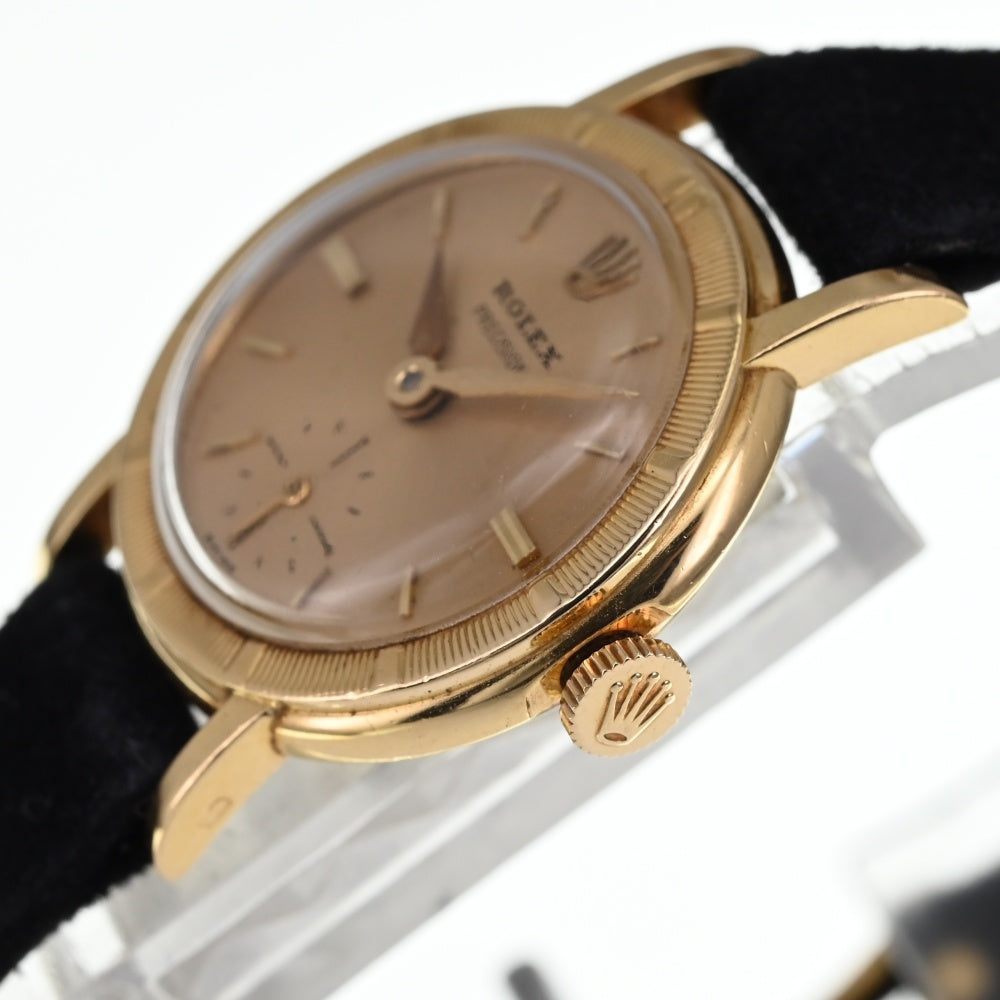 ROLEX Precision 8823 vintage K18YG Small second Cal.1100 gold Dial Hand Winding Ladies
 Watch Z#136755