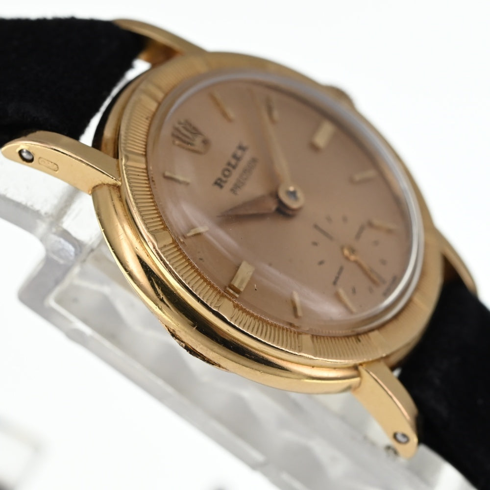 ROLEX Precision 8823 vintage K18YG Small second Cal.1100 gold Dial Hand Winding Ladies
 Watch Z#136755