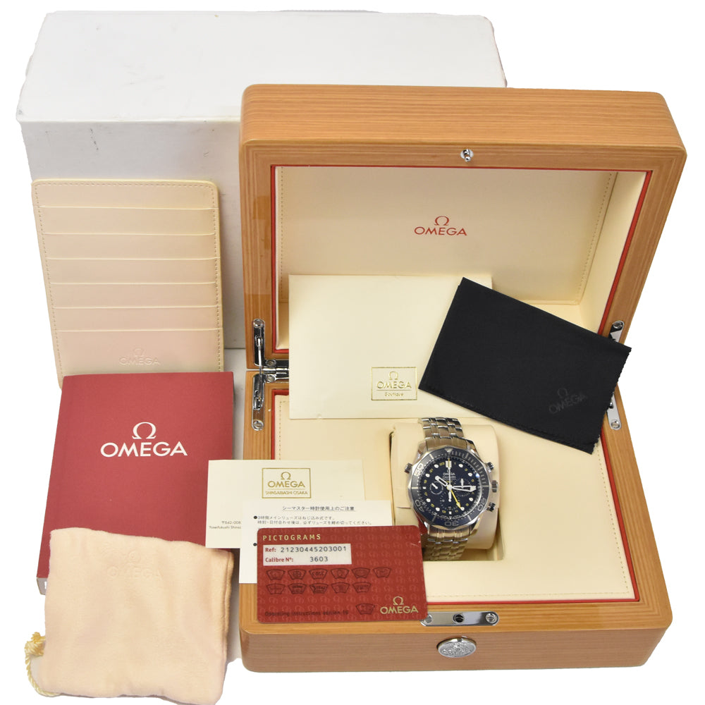 OMEGA Seamaster Divers 212.30.44.52.03.001 GMT blue Dial Automatic Men's
 Watch K#136944