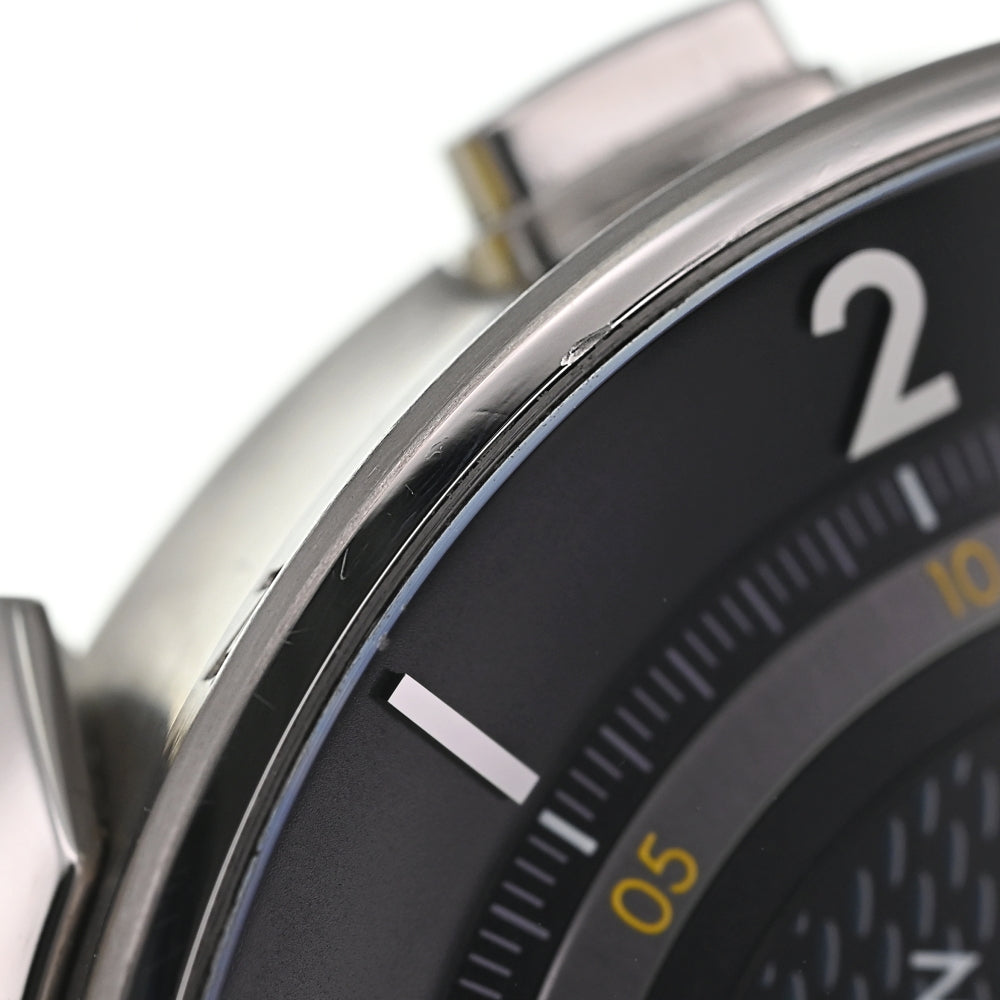 with paper LOUIS VUITTON Tambour Moon Q8D40Z Date Chronograph black Dial Automatic Men's
 Watch O#137024